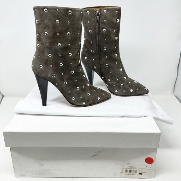 IRO Shoes - IRO Fernila Suede Studded Boots NWT in Size 6
